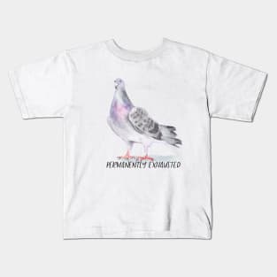 Permanently Exhausted Pigeon Kids T-Shirt